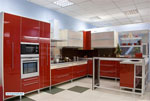 Червена кухня, изработена по поръчка546-2616